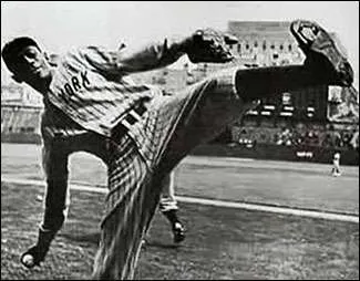 Satchel Paige pitches the first no-hitter in Greenlee Field as the